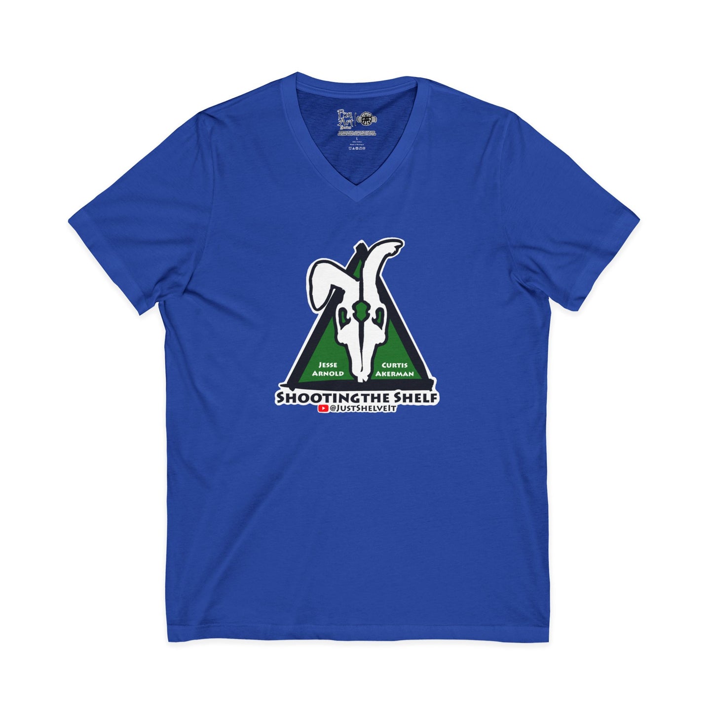 Shooting the Shelf Logo | Mythic Legions | Fan Art | V-Neck T-Shirt