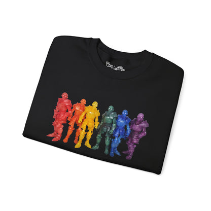 Rainbow Ghosts w/ Toy Culprits Black Logo | Mythic Legions | Fan Art | Sweatshirt