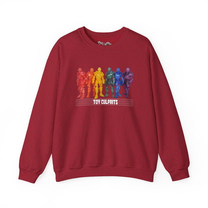 Rainbow Ghosts w/ Toy Culprits White Logo | Mythic Legions | Fan Art | Sweatshirt