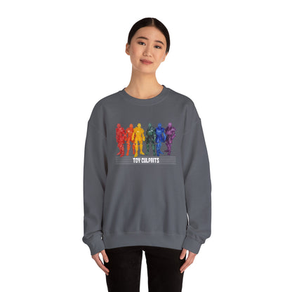 Rainbow Ghosts w/ Toy Culprits White Logo | Mythic Legions | Fan Art | Sweatshirt