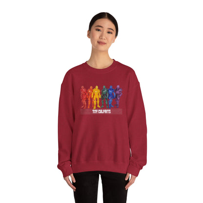 Rainbow Ghosts w/ Toy Culprits White Logo | Mythic Legions | Fan Art | Sweatshirt