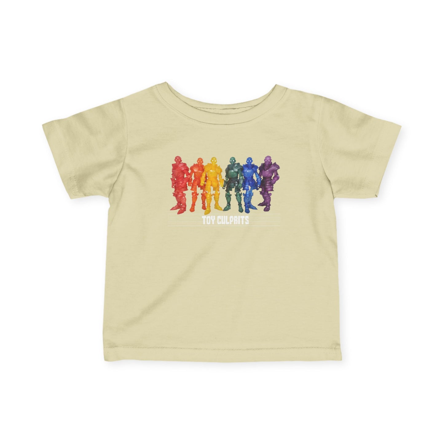 Rainbow Ghosts w/ Toy Culprits White Logo | Mythic Legions | Fan Art | Infant T-Shirt