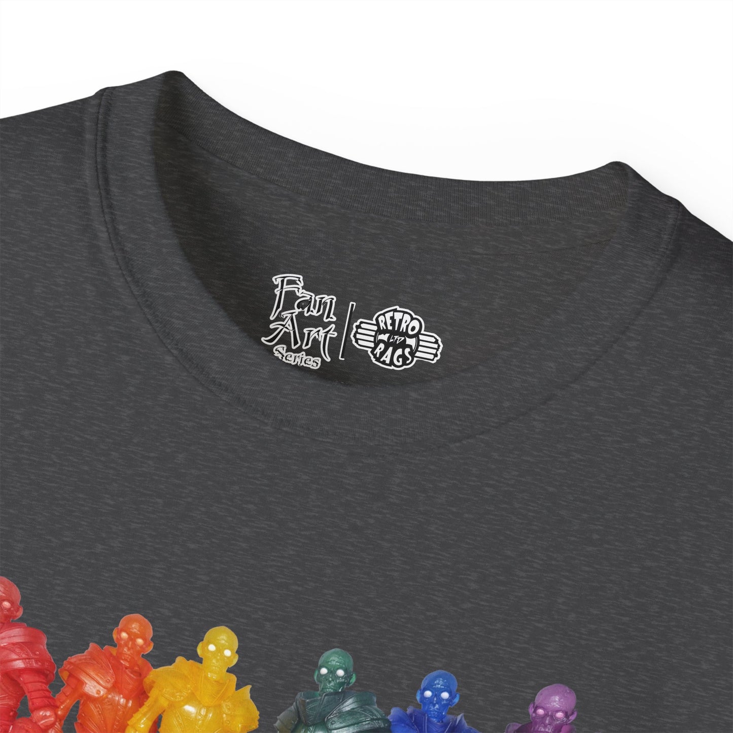 Rainbow Ghosts w/ Toy Culprits White Logo | Mythic Legions | Fan Art | Standard T-Shirt