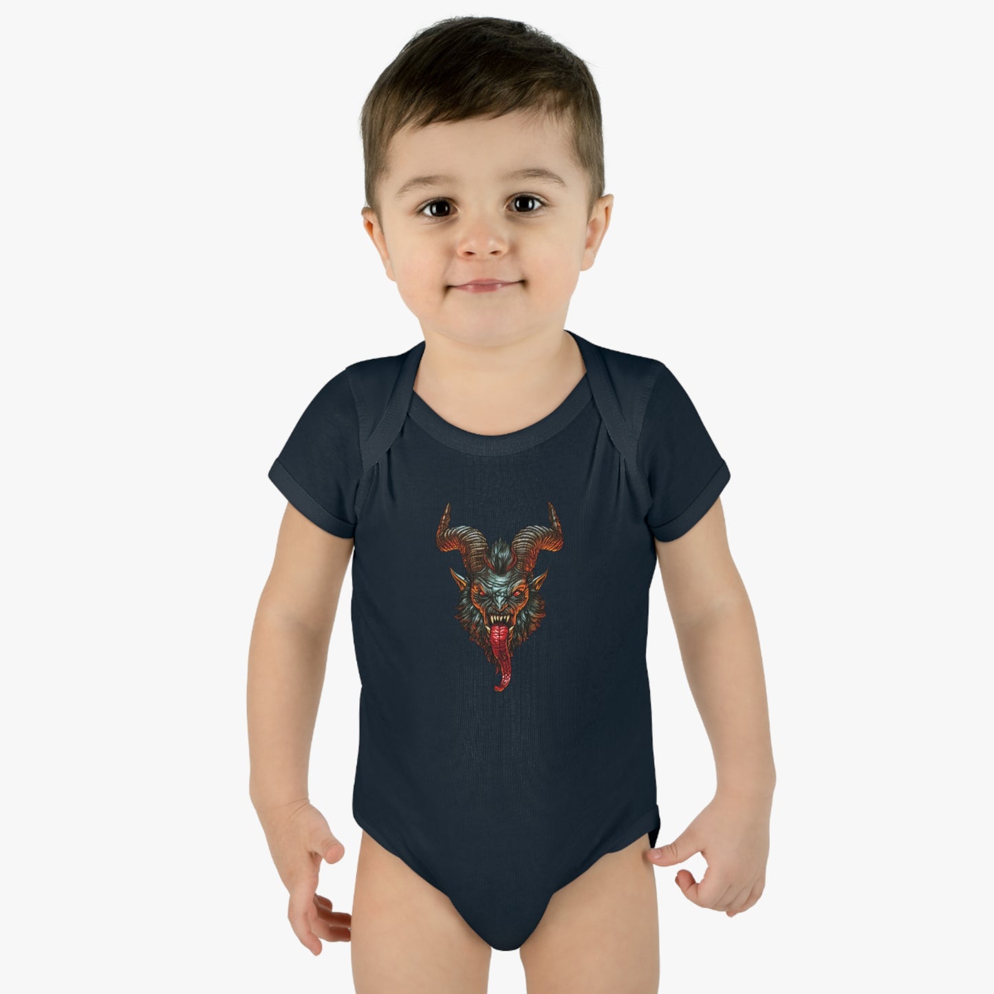 Krampus v1 | Figura Obscura | Baby Bodysuit