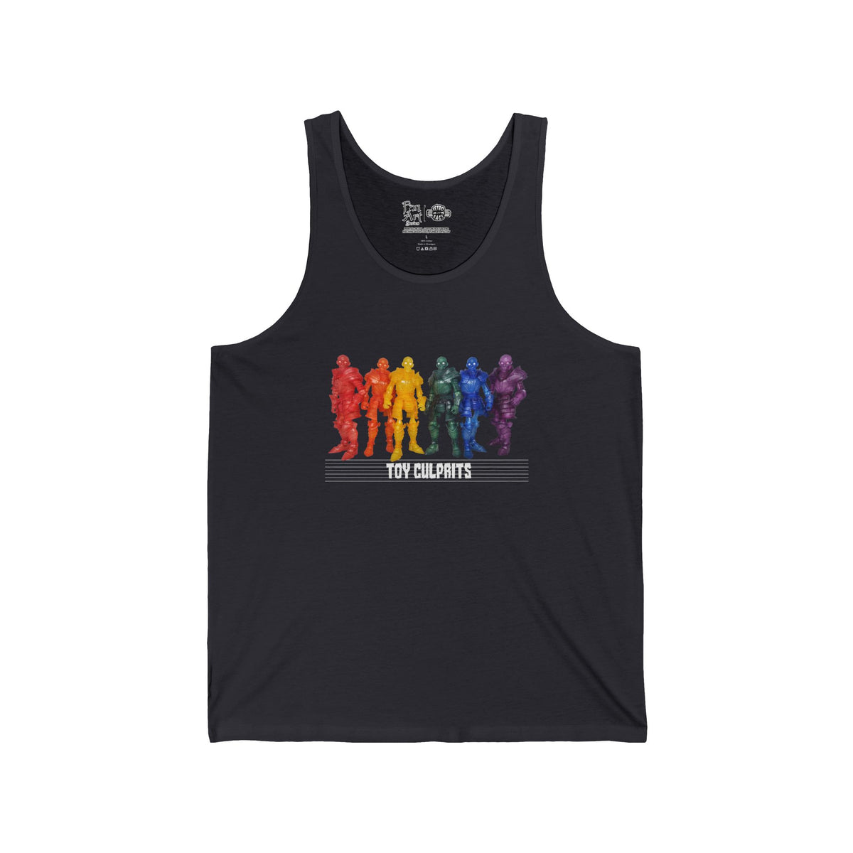Rainbow Ghosts w/ Toy Culprits White Logo | Mythic Legions | Fan Art | Tank Top