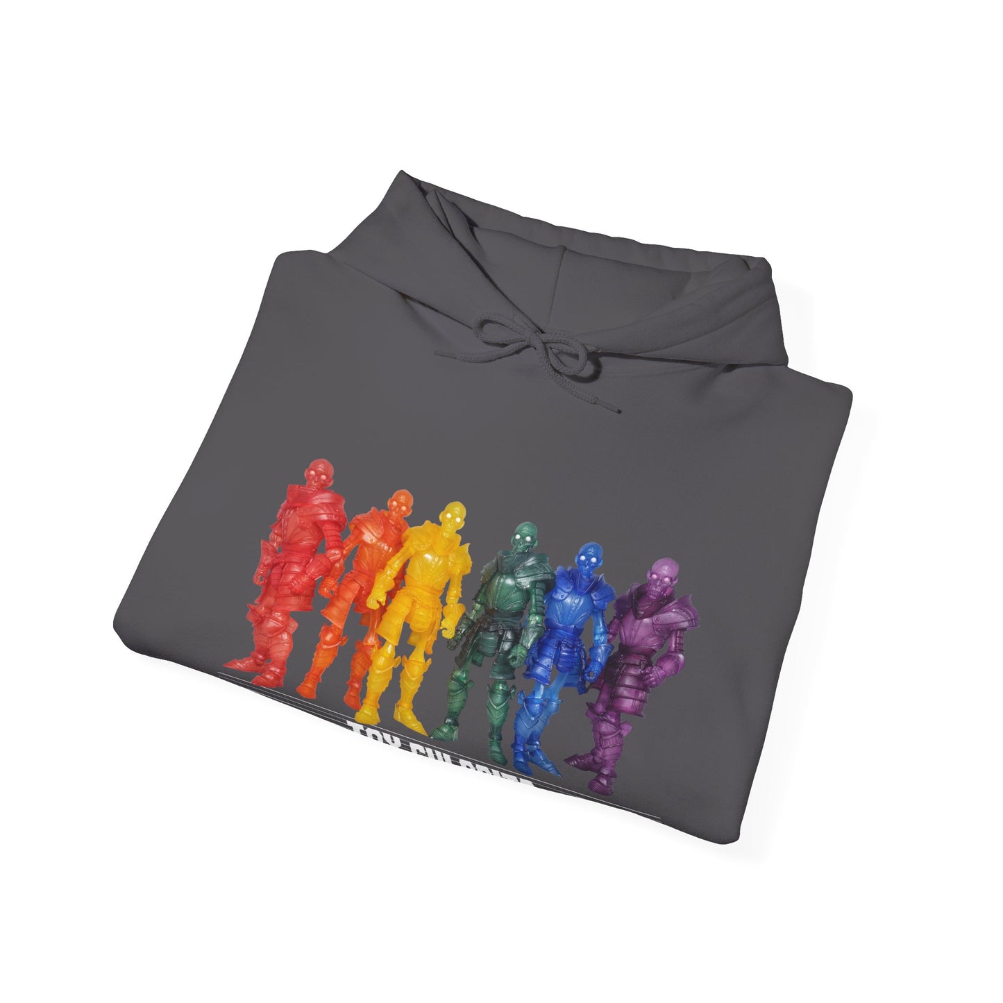 Rainbow Ghosts w/ Toy Culprits White Logo | Mythic Legions | Fan Art | Pullover Hooodie