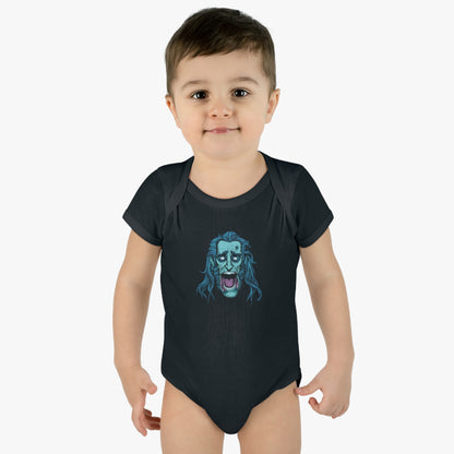 Jacob Marley | Blue/White | Figura Obscura | Baby Bodysuit