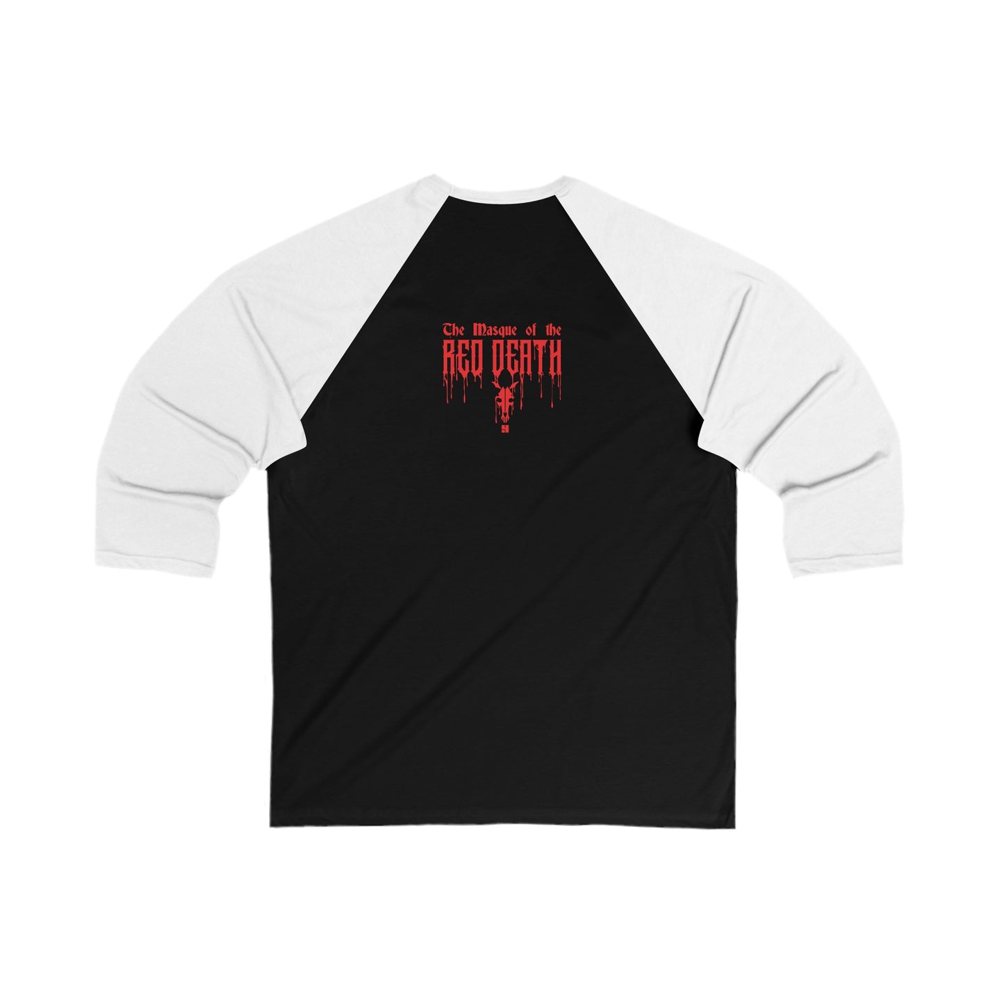 Masque of the Red Death, The | Red | Figura Obscura | 3\4 Sleeve Baseball T-Shirt