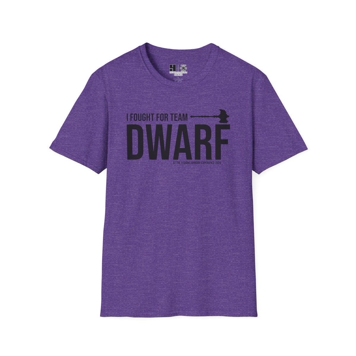Team Dwarf Legions Con 2026 (Black Logo) | Mythic Legions | Soft T-Shirt