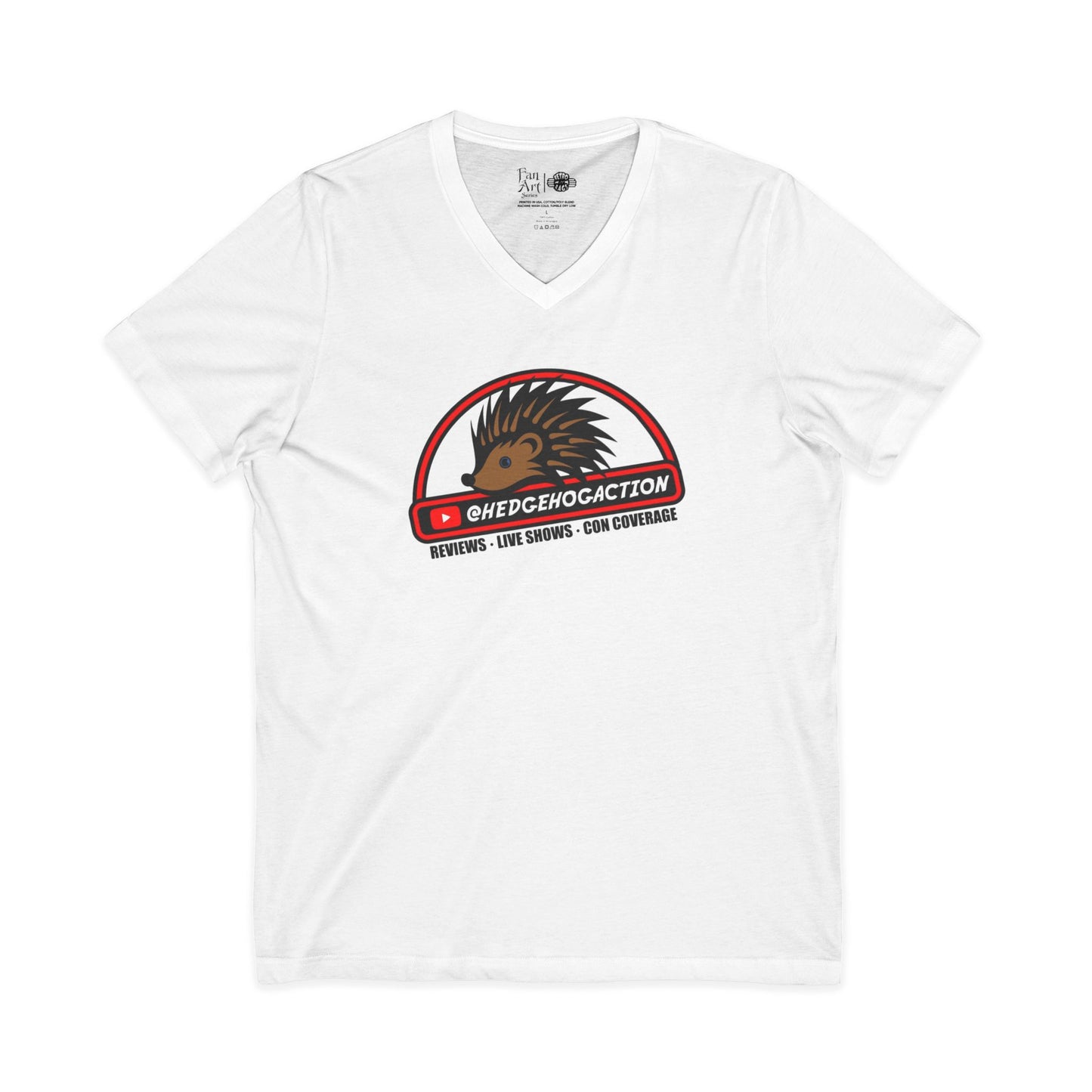 Hedgehog Action Logo | Mythic Legions | Fan Art | V-Neck T-Shirt