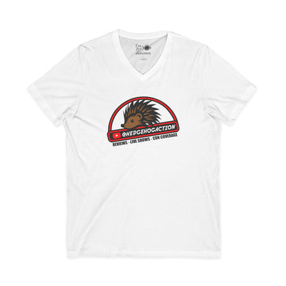 Hedgehog Action Logo | Mythic Legions | Fan Art | V-Neck T-Shirt