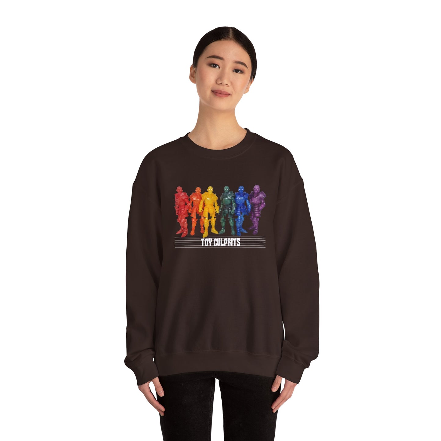 Rainbow Ghosts w/ Toy Culprits White Logo | Mythic Legions | Fan Art | Sweatshirt