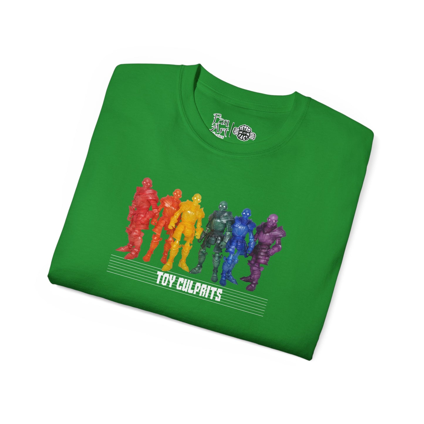 Rainbow Ghosts w/ Toy Culprits White Logo | Mythic Legions | Fan Art | Standard T-Shirt