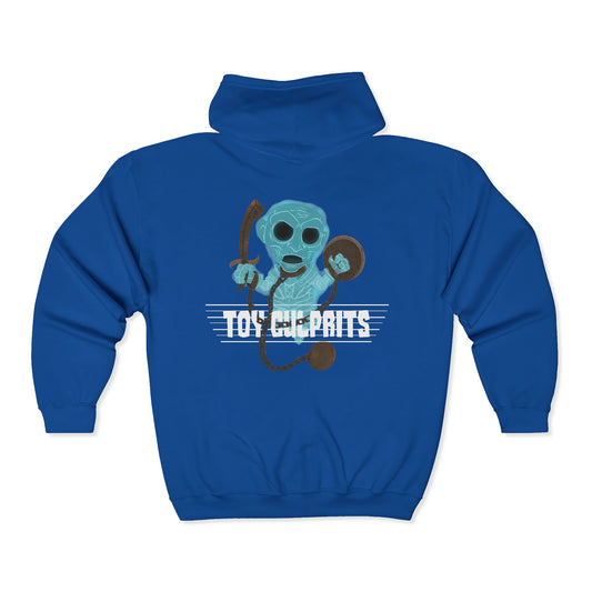 Toy Culprits Blue Ghost | Mythic Legions | Fan Art | Full Zip Hoodie