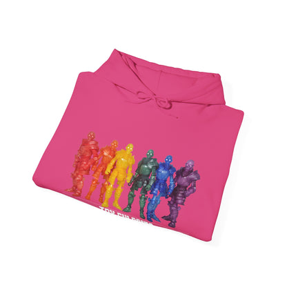 Rainbow Ghosts w/ Toy Culprits White Logo | Mythic Legions | Fan Art | Pullover Hooodie