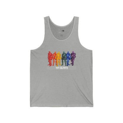 Rainbow Ghosts w/ Toy Culprits White Logo | Mythic Legions | Fan Art | Tank Top