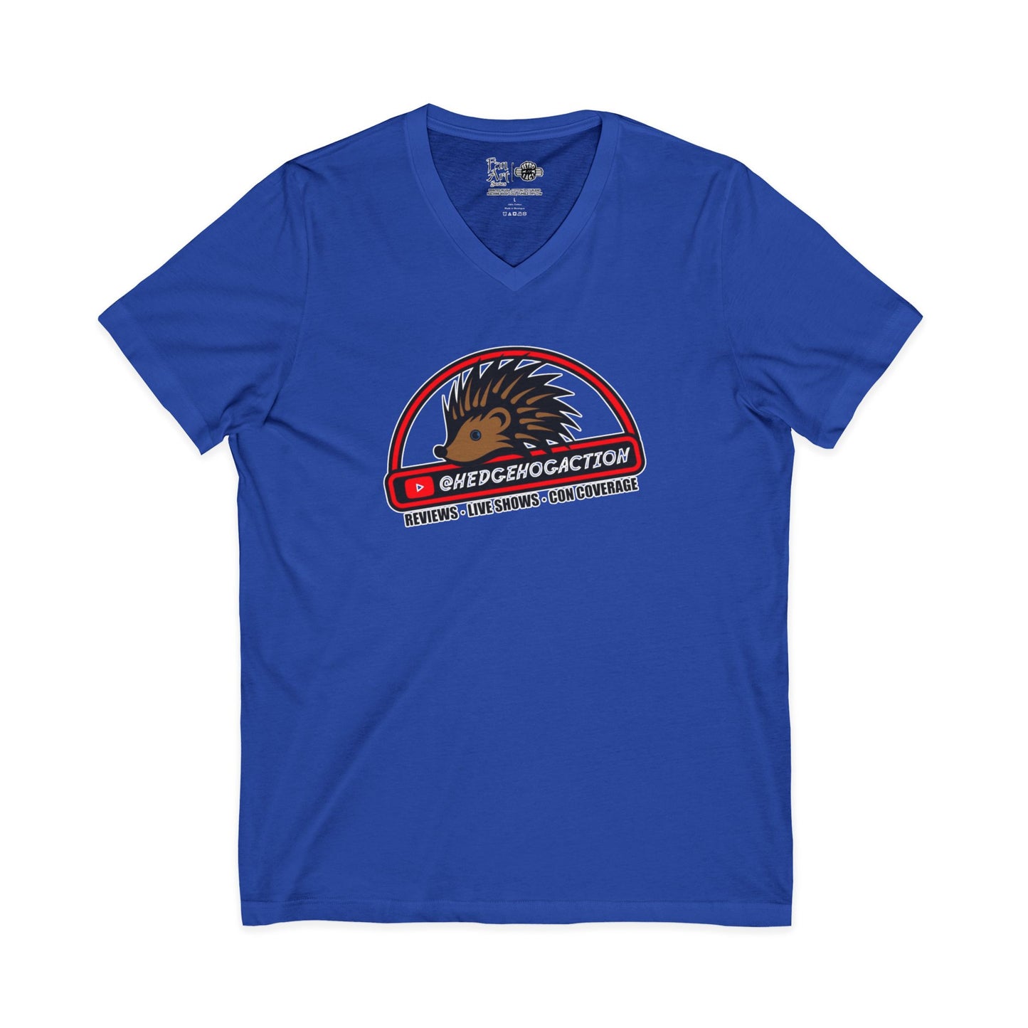 Hedgehog Action Logo | Mythic Legions | Fan Art | V-Neck T-Shirt