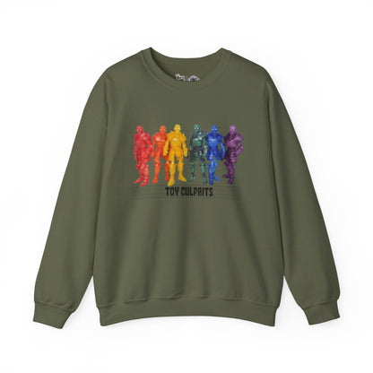 Rainbow Ghosts w/ Toy Culprits Black Logo | Mythic Legions | Fan Art | Sweatshirt