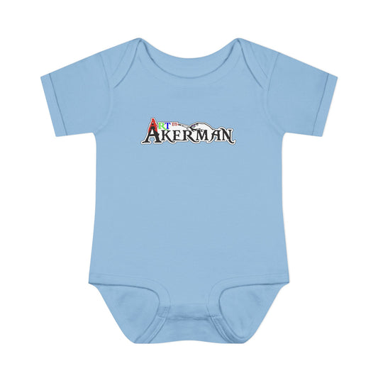 Art by Akerman Logo | Mythic Legions | Fan Art | Baby Bodysuit
