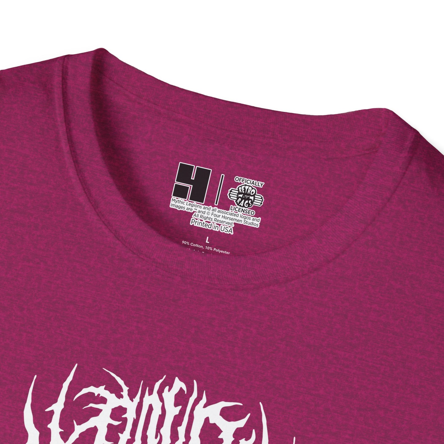 4H Metal Logo White | Mythic Legions | Soft T-Shirt