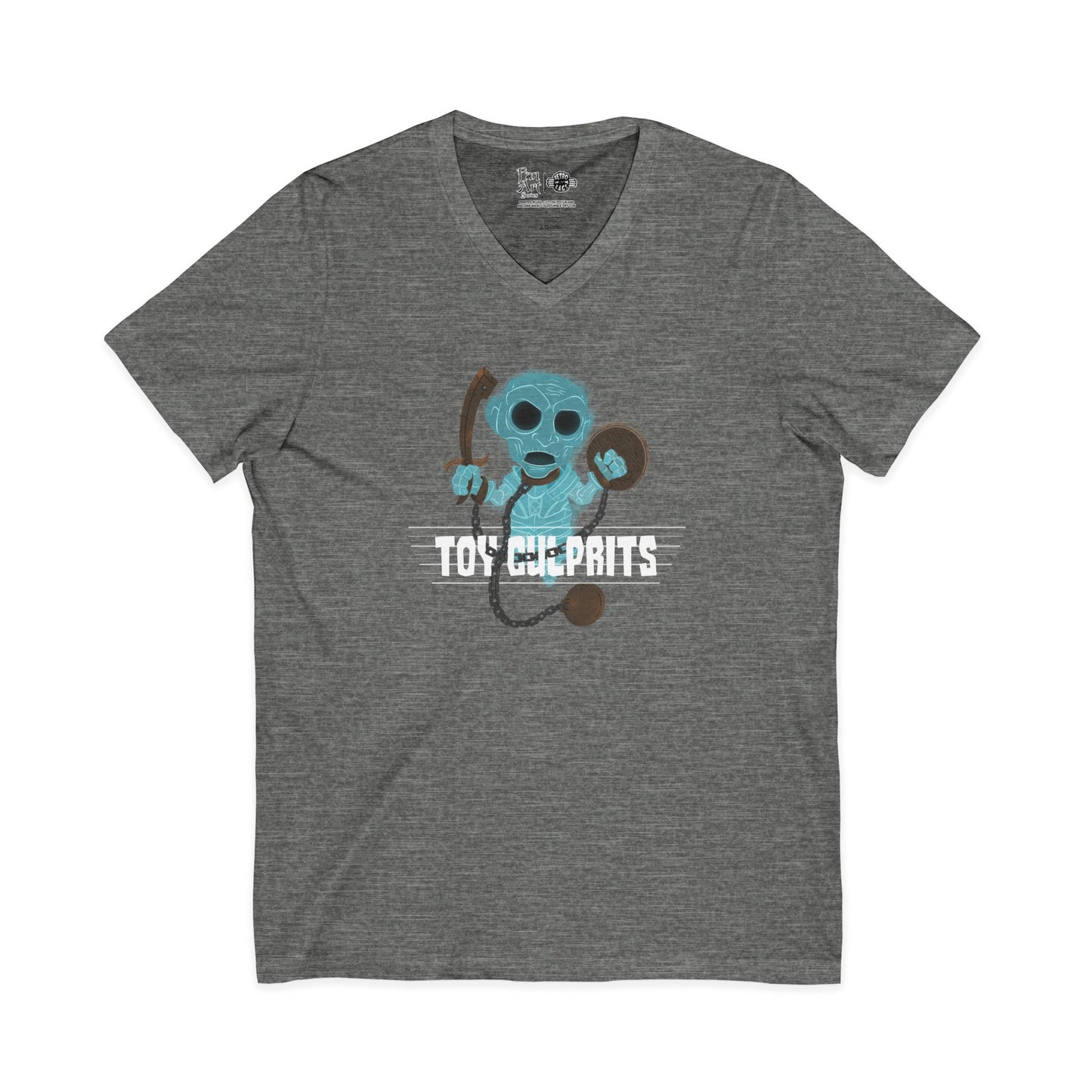 Toy Culprits Blue Ghost | Mythic Legions | Fan Art | V-Neck T-Shirt