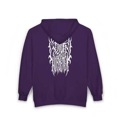 4H Metal Logo White | Mythic Legions | Full Zip Hoodie