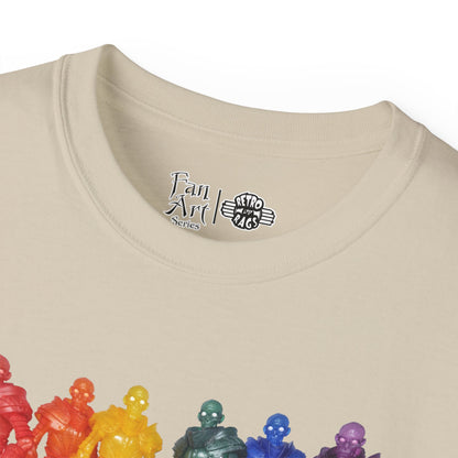 Rainbow Ghosts w/ Toy Culprits Black Logo | Mythic Legions | Fan Art | Standard T-Shirt