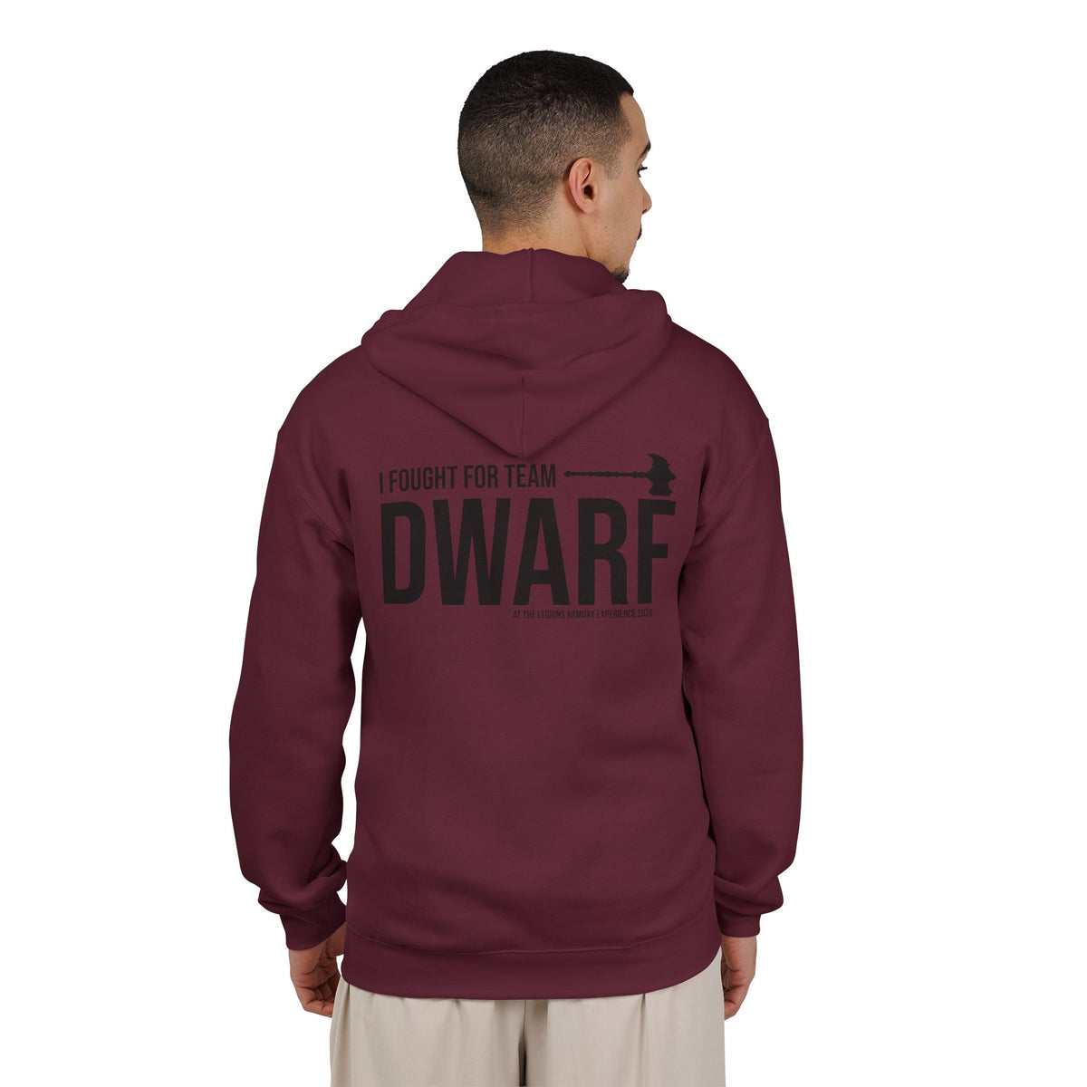 Team Dwarf Legions Con 2026 (Black Logo) | Mythic Legions | Full Zip Hoodie