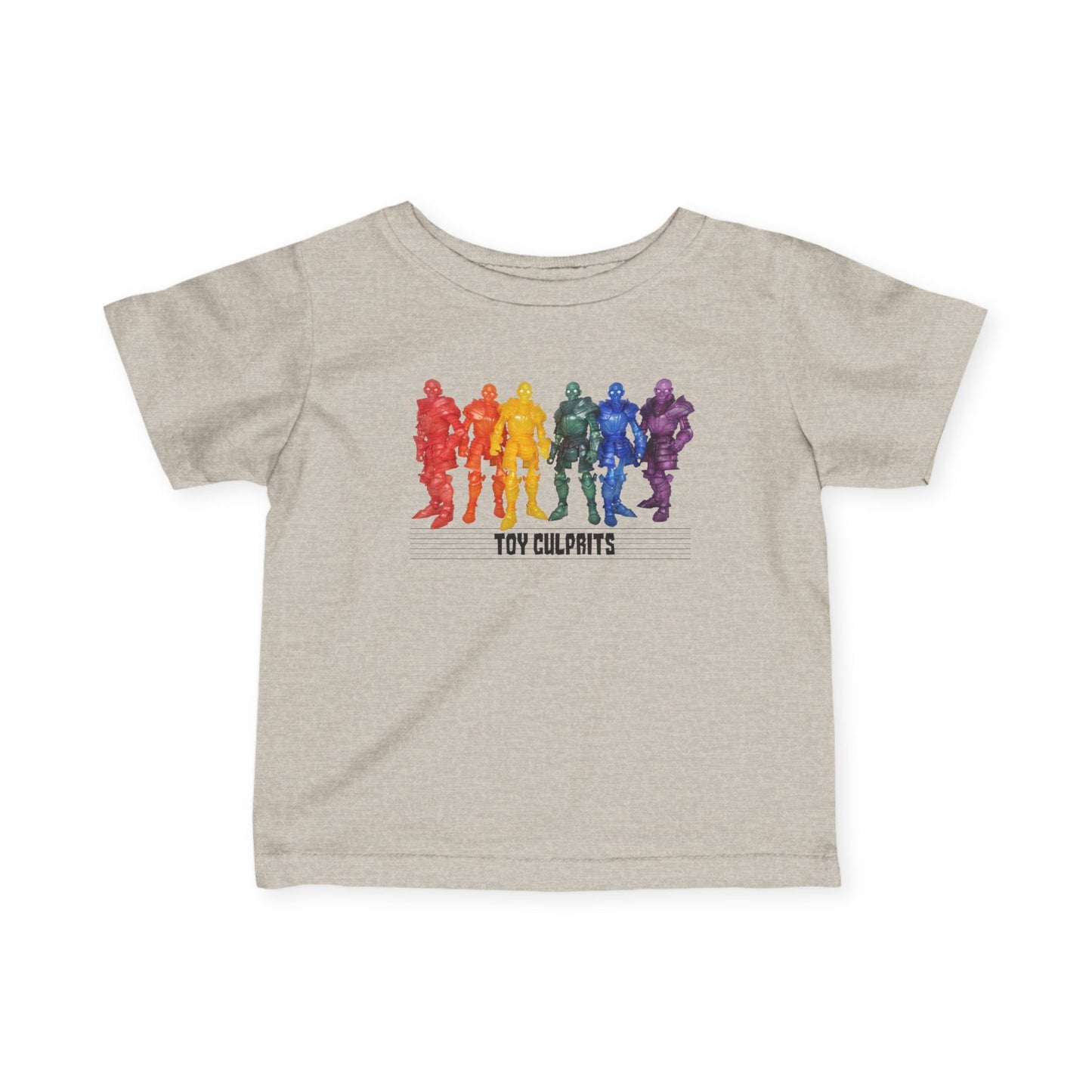Rainbow Ghosts w/ Toy Culprits Black Logo | Mythic Legions | Fan Art | Infant T-Shirt