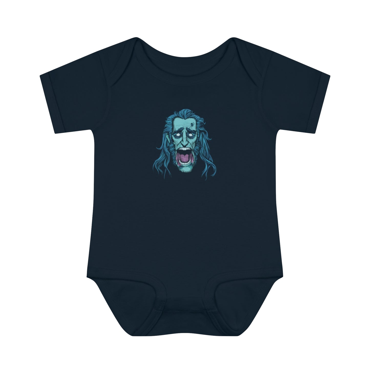 Jacob Marley | Blue/White | Figura Obscura | Baby Bodysuit