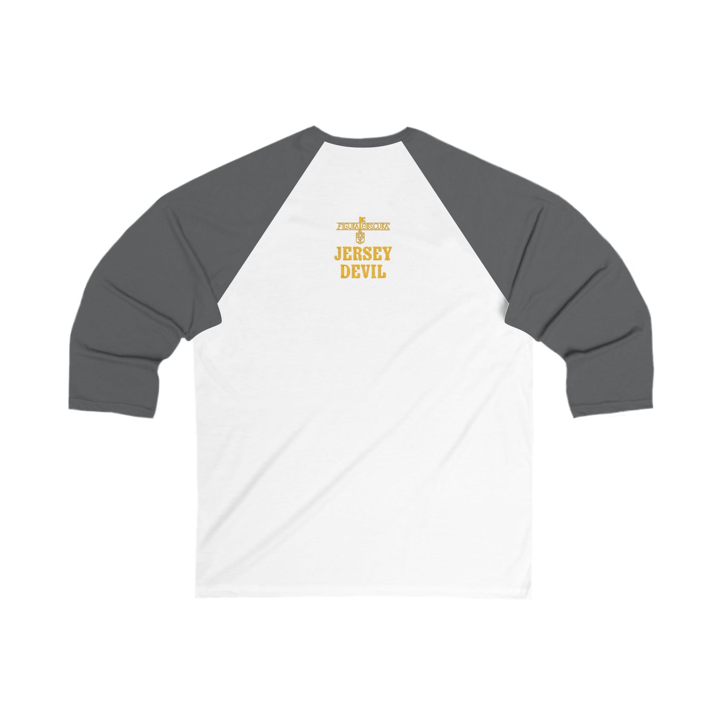 The Jersey Devil | Figura Obscura | 3\4 Sleeve Baseball T-Shirt