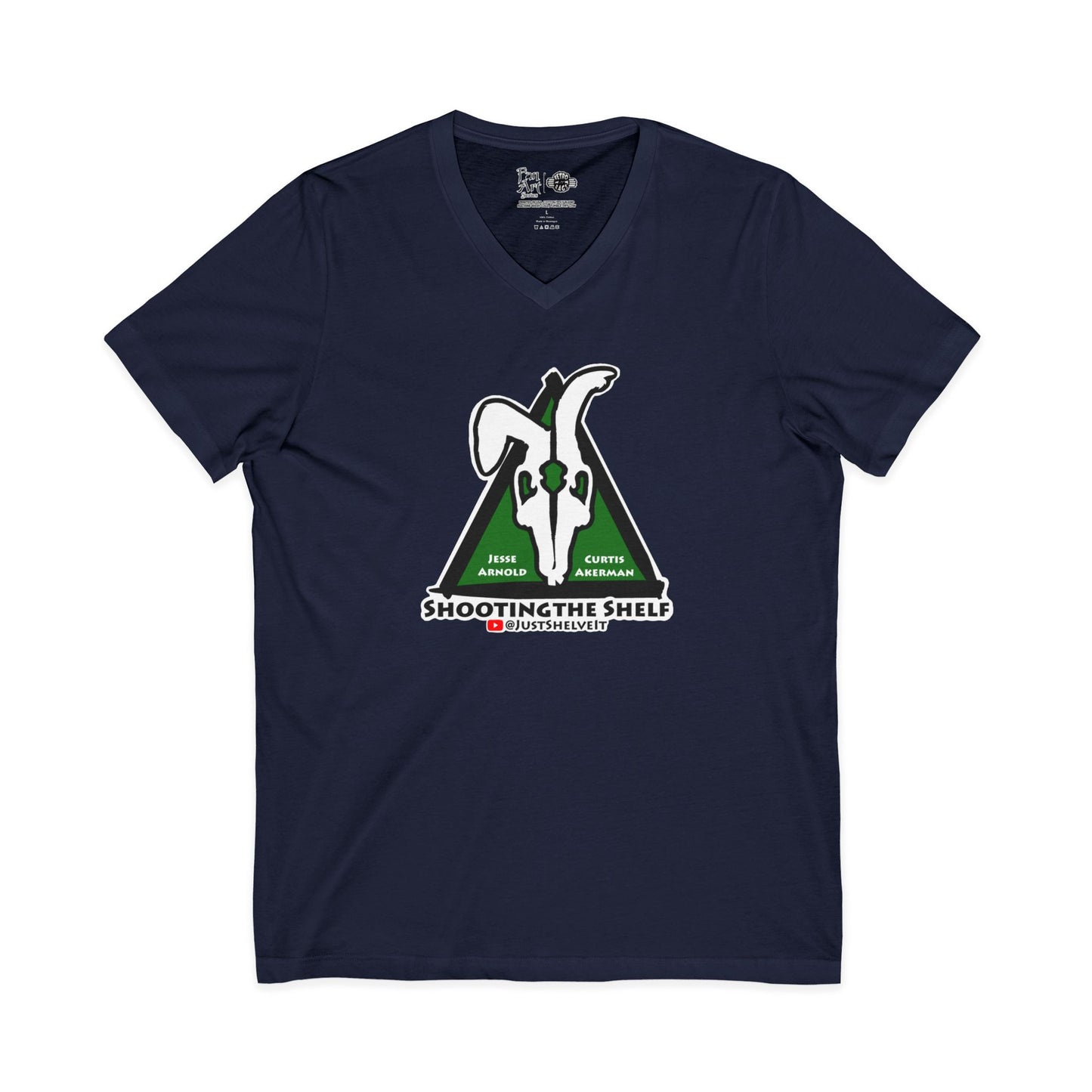 Shooting the Shelf Logo | Mythic Legions | Fan Art | V-Neck T-Shirt