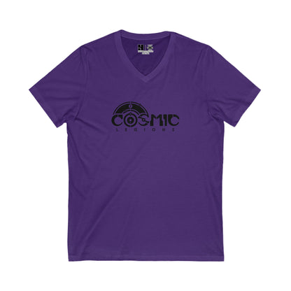 Cosmic Legions Logo | Black | V-Neck T-Shirt