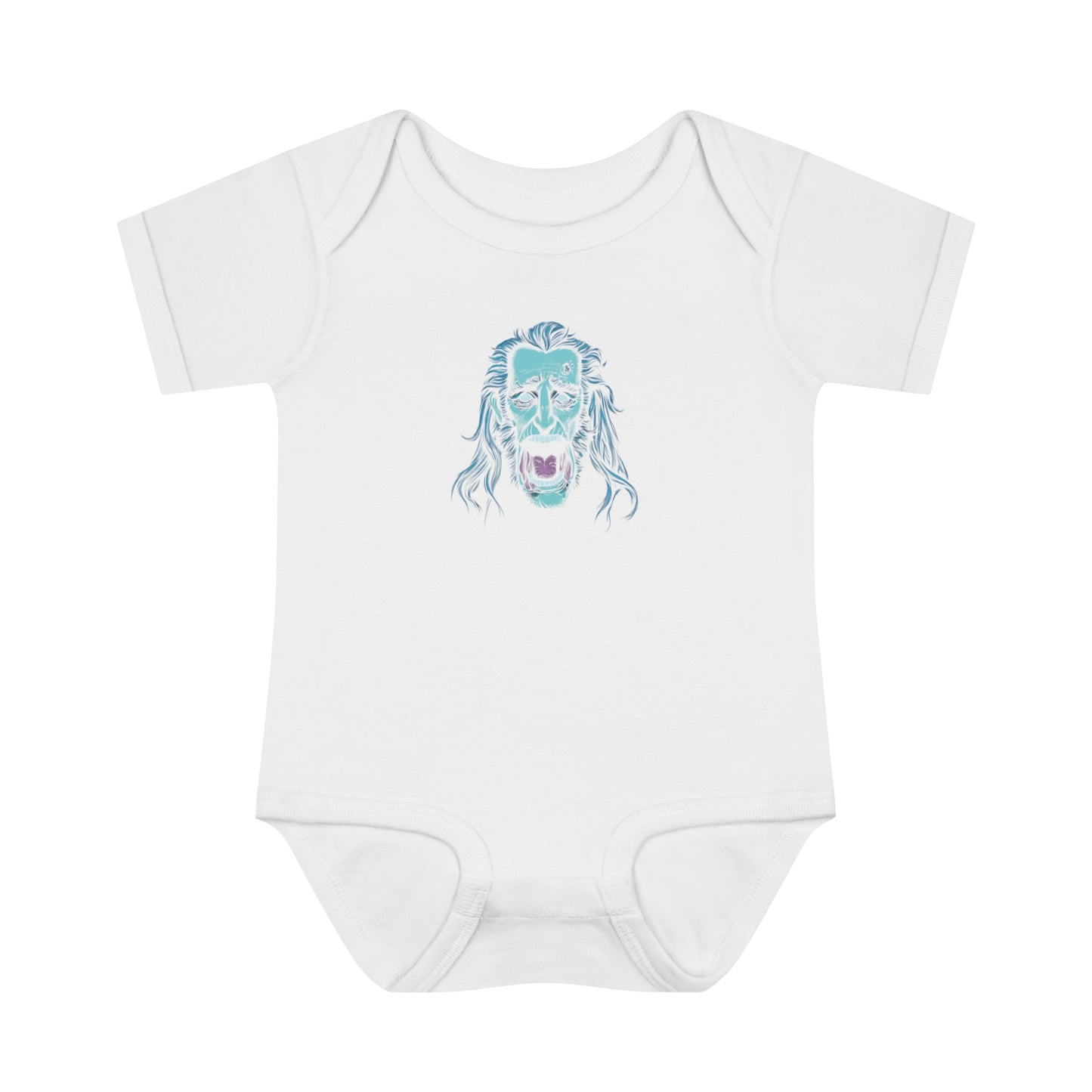 Jacob Marley | Blue/White | Figura Obscura | Baby Bodysuit