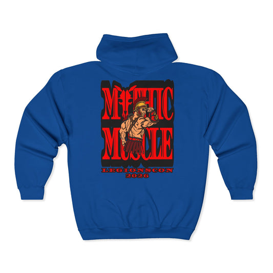 Mythic Muscle LC 2026 | Mythic Legions | Fan Art | Full Zip Hoodie