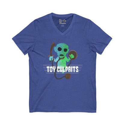 Toy Culprits Blue & Green Ghost | Mythic Legions | Fan Art | V-Neck T-Shirt