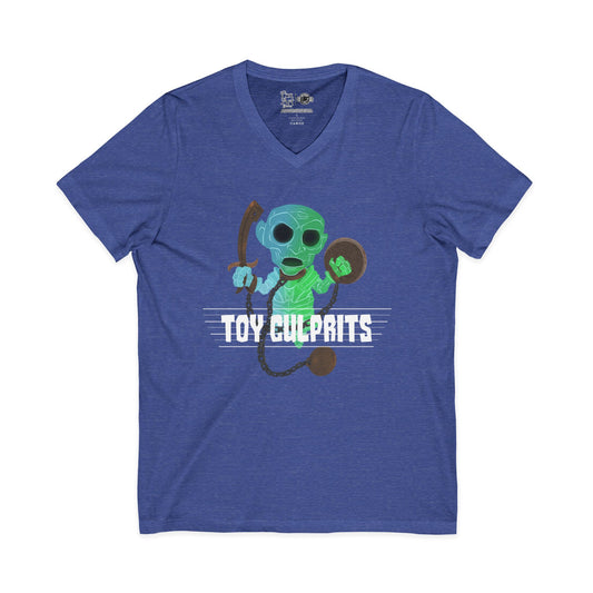 Toy Culprits Blue & Green Ghost | Mythic Legions | Fan Art | V-Neck T-Shirt