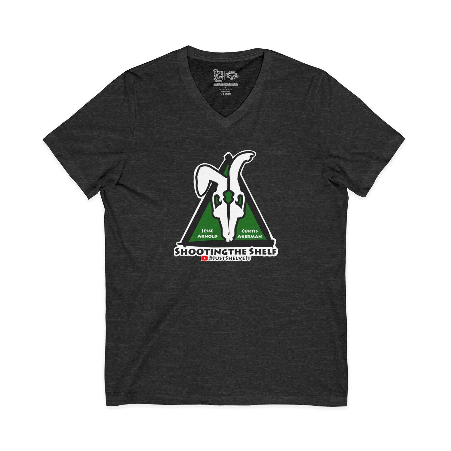 Shooting the Shelf Logo | Mythic Legions | Fan Art | V-Neck T-Shirt