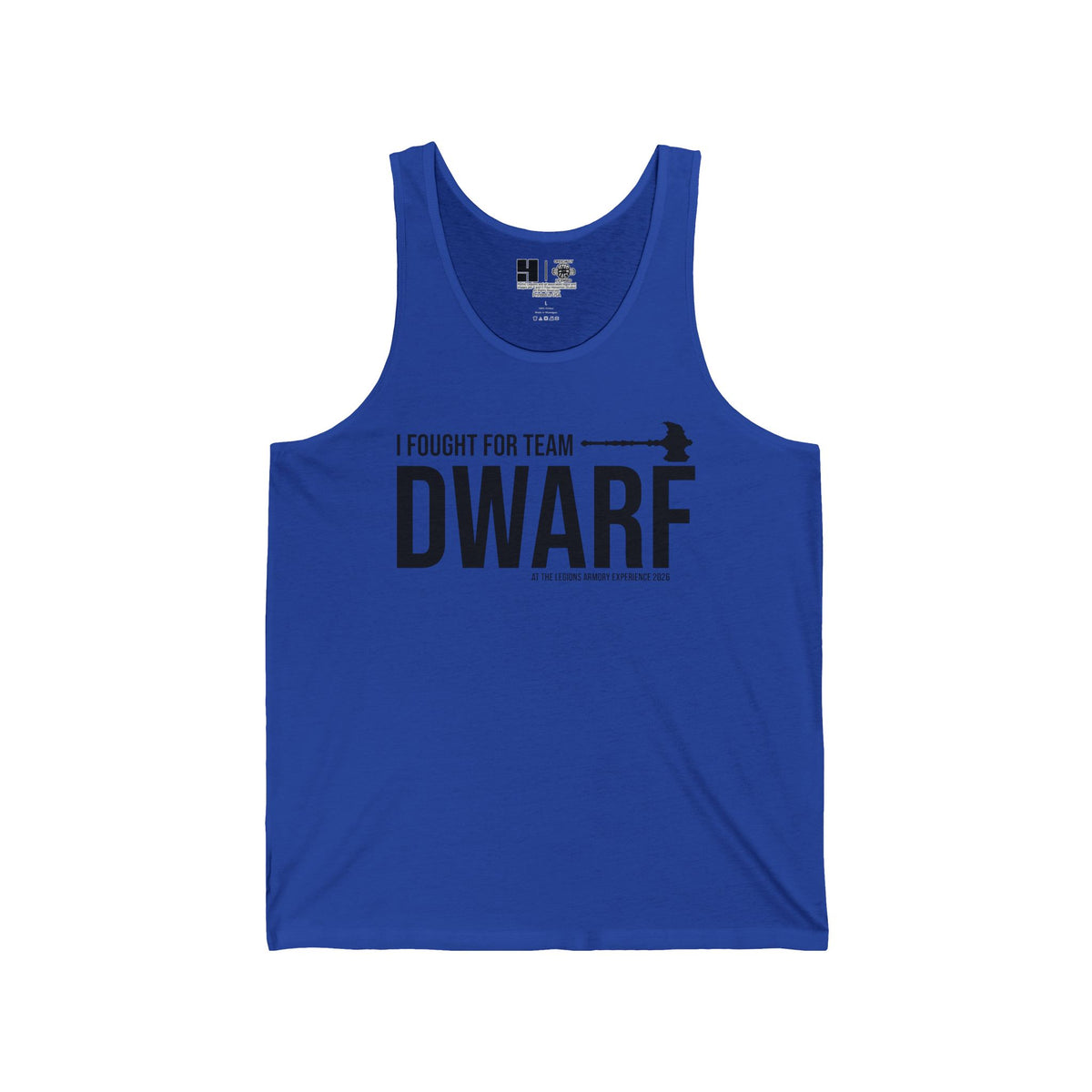 Team Dwarf Legions Con 2026 (Black Logo) | Mythic Legions | Tank Top