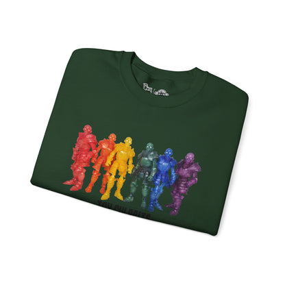 Rainbow Ghosts w/ Toy Culprits Black Logo | Mythic Legions | Fan Art | Sweatshirt