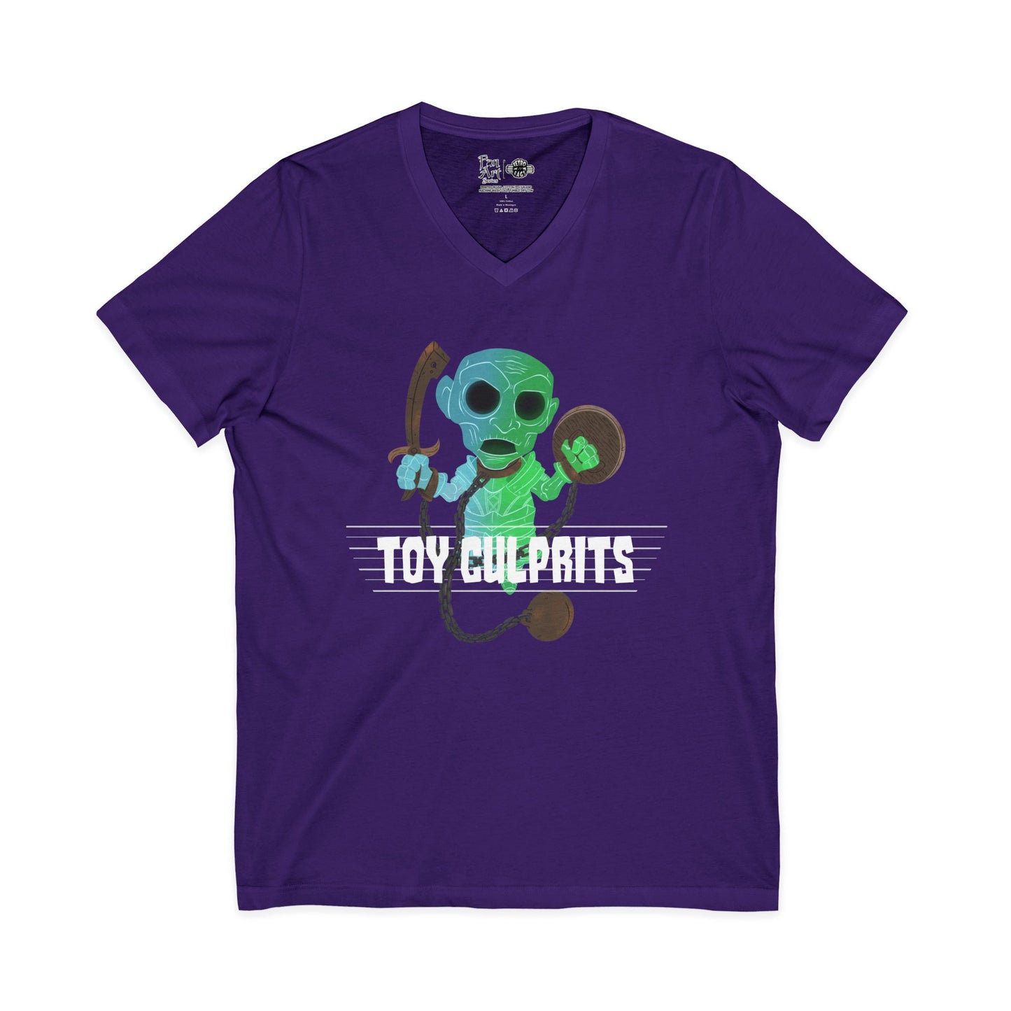 Toy Culprits Blue & Green Ghost | Mythic Legions | Fan Art | V-Neck T-Shirt