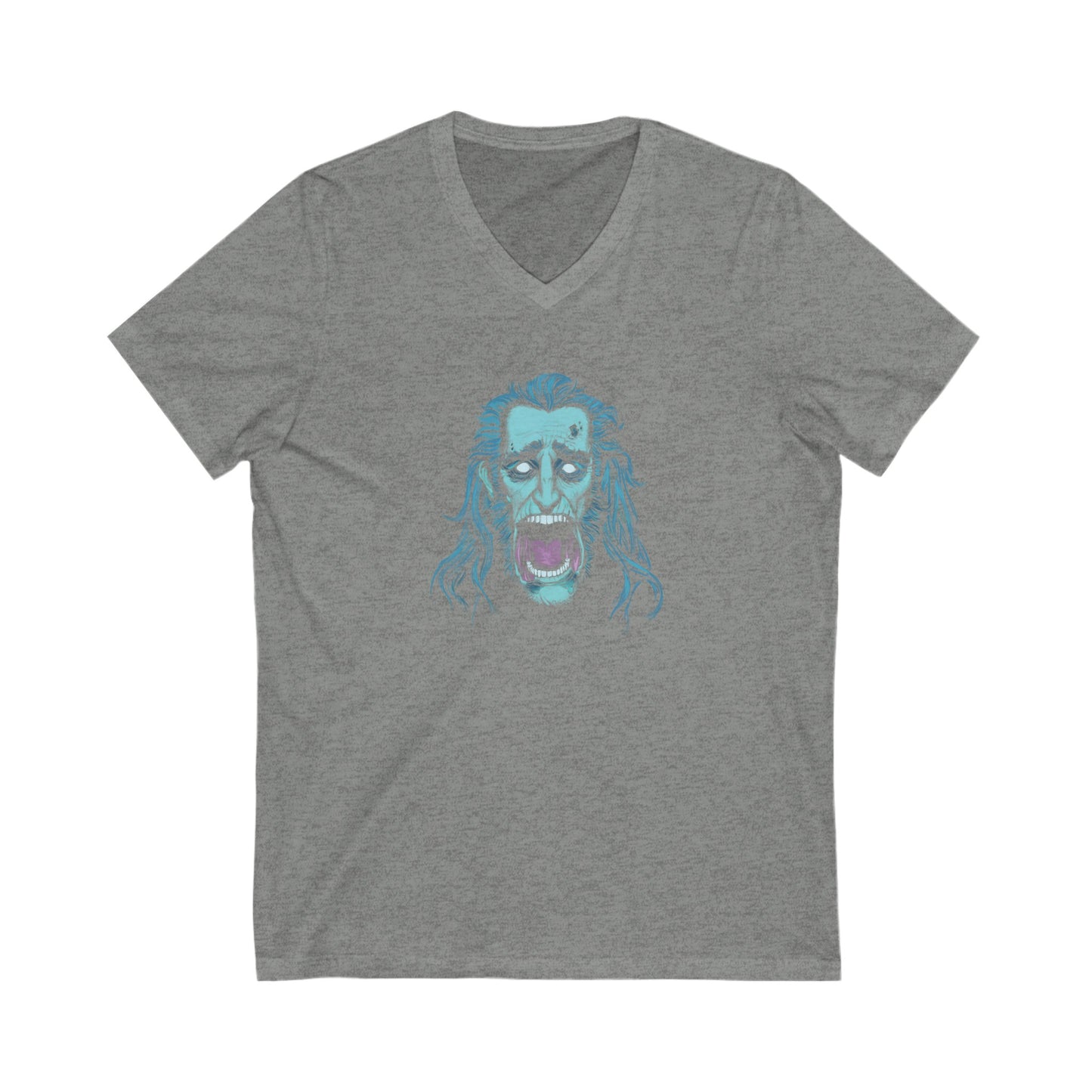 Jacob Marley | Blue/White | Figura Obscura | V-Neck T-Shirt