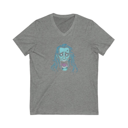 Jacob Marley | Blue/White | Figura Obscura | V-Neck T-Shirt