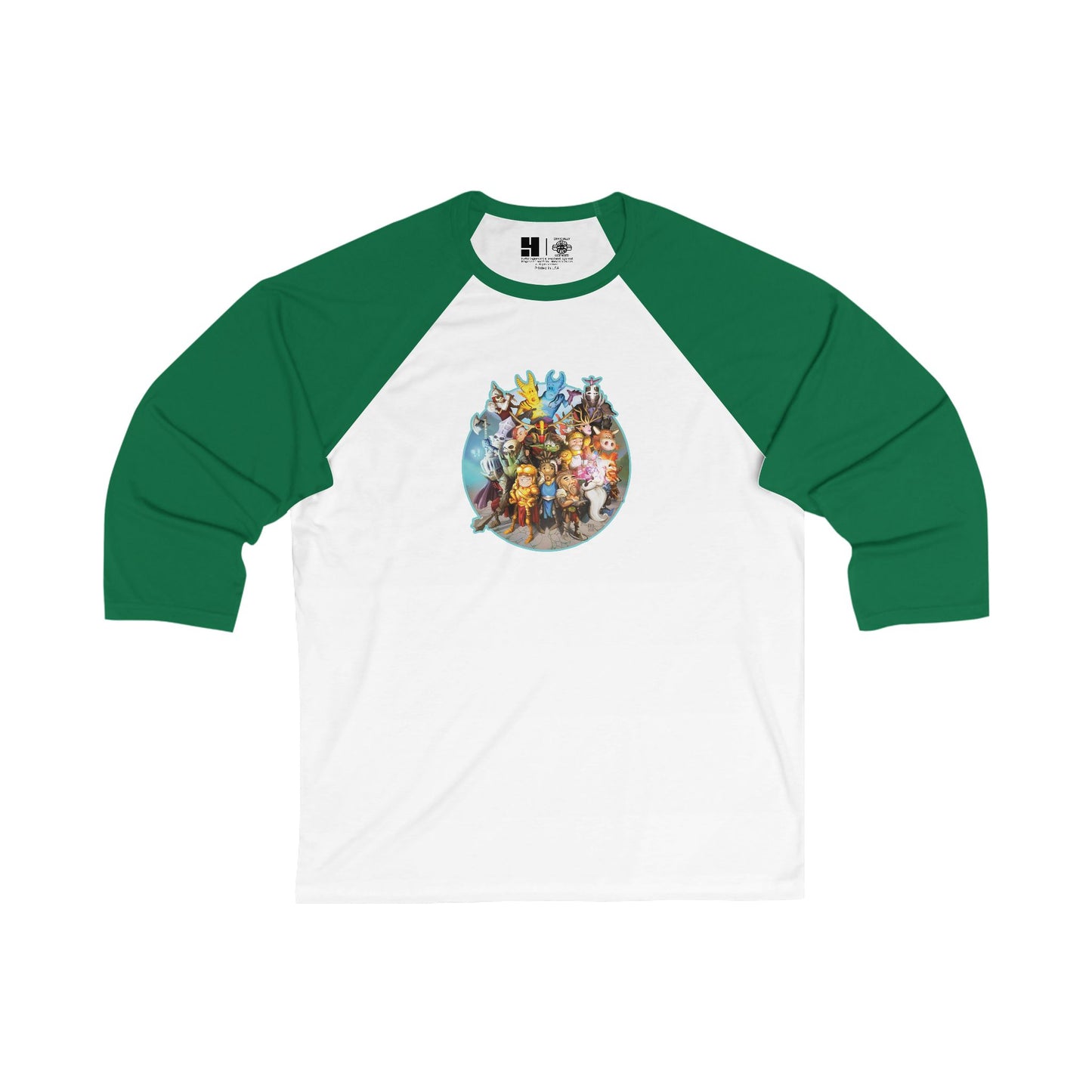 Clash of Legions | Fan Art | Mythic Legions | 3\4 Sleeve Baseball T-Shirt